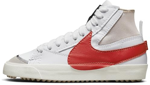 NIKE DD3111-102 Blazer Mid '77 Jumbo Sneaker Male White/Habanero Red-Rattan-White EU 41