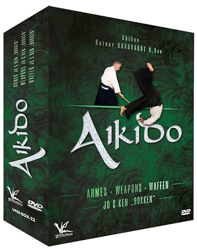 3 DVD Box Collection Aikido Waffen Jo & Ken „Bokken“