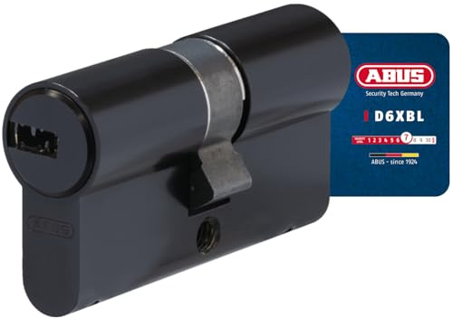 ABUS Profil-Zylinder D6XBL 30/35 mit Codekarte und 5 Schlüsseln - 96802 - schwarz