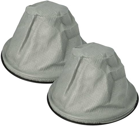vhbw 2x filtro a sacco compatibile con Ulsoni IP X0 aspiratore per camino, aspiracenere - Filtro di ricambio, lavabile grigio/nero