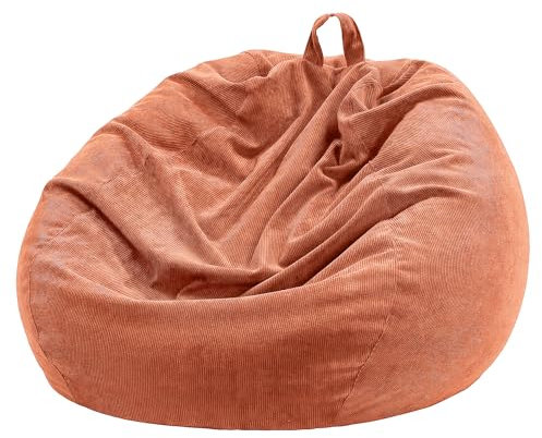 Nobildonna Silla puf para niños y Adultos, Solo Funda (sin Relleno) para Animales de Peluche, 110 x 89 cm