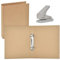 TANCUDER 2 Stück A5 Ringbuch, A5 Nachfüllbar Kraftpapier, Ringbuch Ordner mit 2 Ringe, 17.5 x 23.5 cm Ringordner, Kraftpapier-Binderschale mit Locher für Reisetagebücher, Geschäftsbücher, Büros