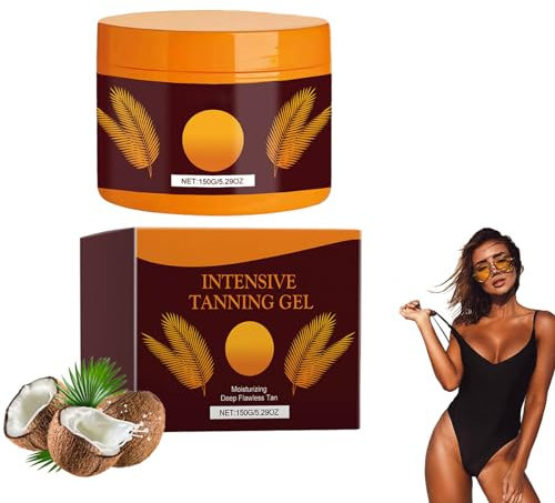 Carroten Intensive Tanning Gel, Activateur de Bronzage, Crème Bronzante pour Banc Solaire, Accelerateur de Bronzage pour un Bronzage Intense Naturel avec des Ingrédients Naturels
