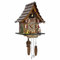 HUGE HAPPINESS Cuckoo Clock for Wall Art: 12 Melodies, Volume Control, Night Mode, Germany Style Black Forest Retro Traditional Handcrafted Wooden House Home Decor, Gifts for Family (8.75 X 23inch)