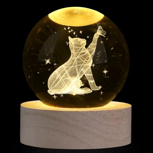 XIANNVXI Pisapapeles con bola de cristal para gatos, regalos para mujeres, regalos para amantes de los gatos