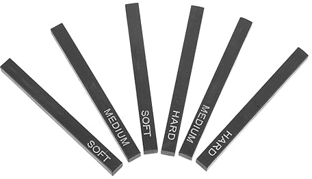 PLAFOPE Barras De Carbón Cuadradas Comprimidas 6 Piezas Para Dibujo Artísticos, Color Negro, Palitos De Carbón Suaves y Duros, Kit De Materiales De Arte Para Artistas, Bocetos y Pintura Creativa