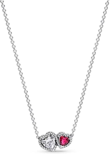 PANDORA Moments 393632C01-45 Collana con cuori