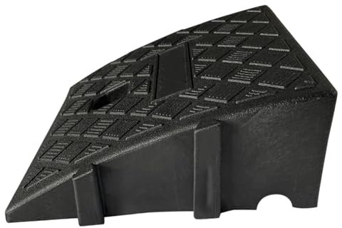 WEQIZUERQI 25 X 27 X 7 Cm Rampe De Trottoir Rampes De Seuil Rampe De Scooter en PVC pour Allées Quais De Chargement Trottoirs Motos Vélos Scooters Et Voitures