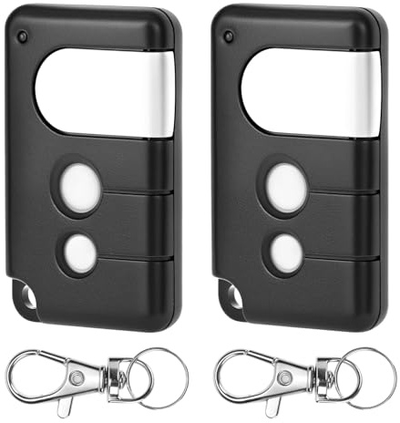 QWORK® 2 Pièces télécommande d'ouvre-Porte Garage, 433,92 MHz télécommande Garage, Compatible avec Chamberlain MotorLift LiftMaster 84330E 84333E 84335E 8747E