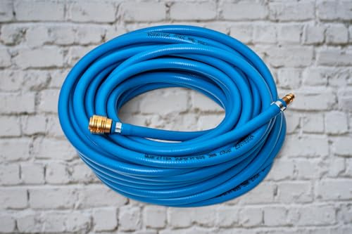 Quarzflex Druckluftschlauch Super Soft Set, 20 Bar mit Kupplungen Super flexibel (6 mm Innen / 10 Meter)