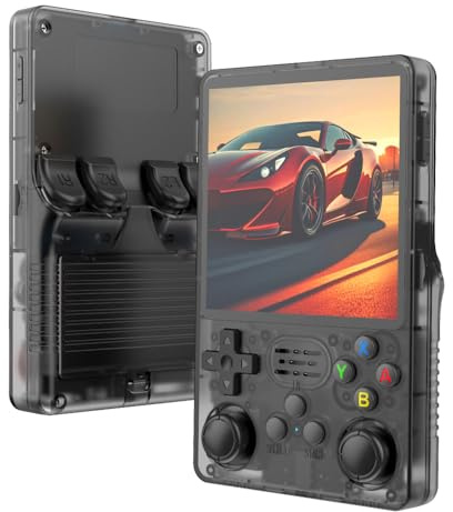 Aidodmom R36S Plus Consola Retro Portátil Consola de Juegos portátil 21000+ Juegos 12 emuladores, Consola de Videojuegos Portátil con Pantalla IPS OCA de 4,Sistema Linux de código Abiertos