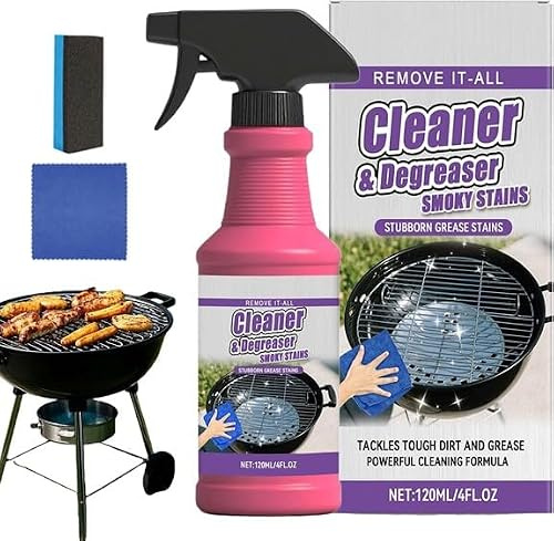 Nettoyant Barbecue Spray Dégrasseur Pour Gril - Action Rapide Extérieur - Élimine Résidus Alimentaires Brûlés et Graisses Incrustées - Pour Grille, Four, Poêle, Plancha (1PC)