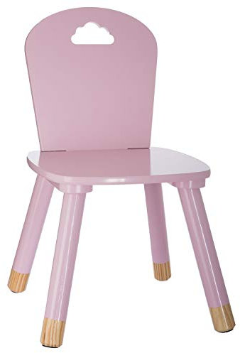 Atmosphera Kids Kinderstuhl aus weichem Holz, Rosa