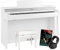 Steinmayer DP-361 WM Digitalpiano - 88 Tasten mit Hammermechanik - Ebony/Ivory Touch - Bluetooth Audio/MIDI - Set inkl. Klavierbank, Kopfhörer und Schule - weiß matt