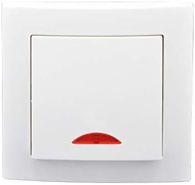 LINA Wechselschalter + Beleuchtet Lichtschalter VDE Unterputz Weiß Rahmen von Luxus-Time