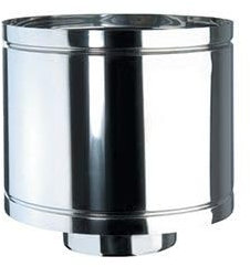 Schornstein aus Edelstahl, einwandig, für Pelletöfen, winddicht, regenfest, rund, für Schornstein, Herd, Kessel, Kamin (200 mm)