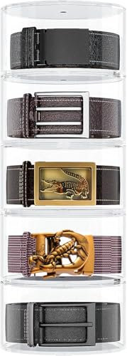 Organizer per cintura, in acrilico, a 5 strati, per cintura, espositore per gioielli, orologi, bracciali