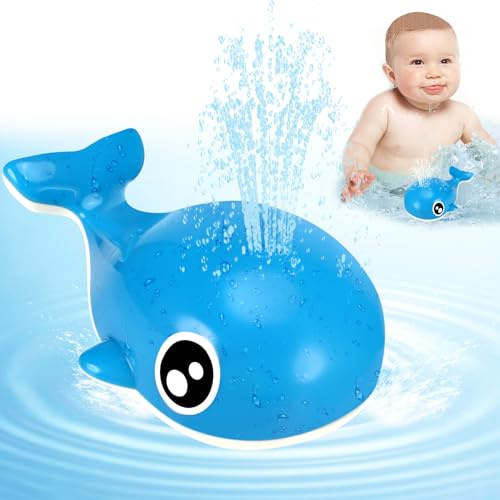 Collazoey Baby Bath Toy, Illuminazione LED Whale Bath Toy, Irrigatore, Giocattolo da Bagno in Piscina per Bambini Piccoli e Bambini da 1 a 3 Anni