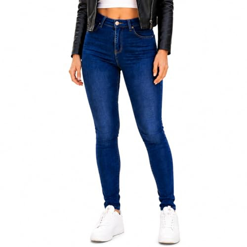 RKsports New Ladies Motorcycle Motorbike Denim Stretch Jeans in Protective Lining (UK, Numeric, 12, Regular, Regular, Blue)