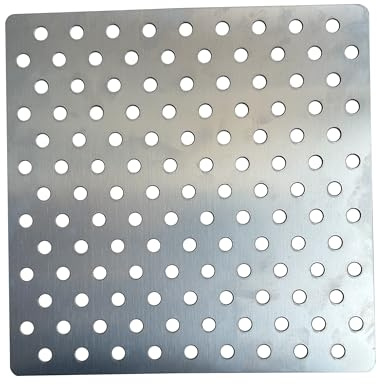 SIYOTO Couvercle de vidange en acier inoxydable 304, protection contre les bouchons (20 x 20 cm)