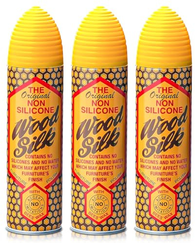 Aristowax Beeswax Furniture Polish Spray for Wood Non Silicone Wood Silk Cleaning Spray Conditioner 225ml - Pack of 3