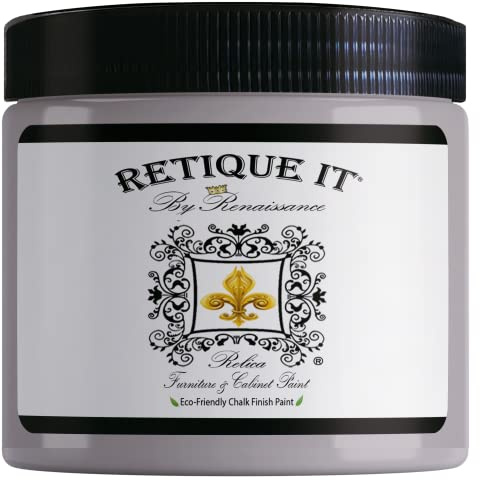 Retique It Chalk Furniture Paint by Renaissance DIY, 16 oz (Pint), 04 Dove Grey