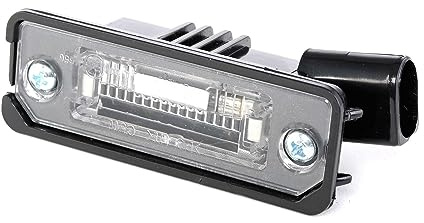 ABAKUS 053-10-905 Piloto de matrícula ambos lados Compatible con VW Polo V Hatchback 6R1, 6C1 Passat B8 Variant 3G5, CB5 GOLF VI 5K1 Passat B7 Variant 365 Golf V Hatchback 1K1 Polo IV Hatchback 9N, 9A