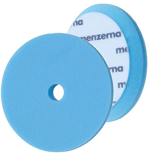 Detailmate Set - Menzerna Premium Wax Foam Pad - 150 mm - Esponja de Pulido Muy Suave - Ideal para el Cultivo - Azul + 2 nitrilo - Guantes Protectores