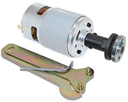 775 DC Motor 12V/24V Gear Motor Double Ball Bearing Large Torque with M10 Saw Balde Connecting Rod for DIY Parts