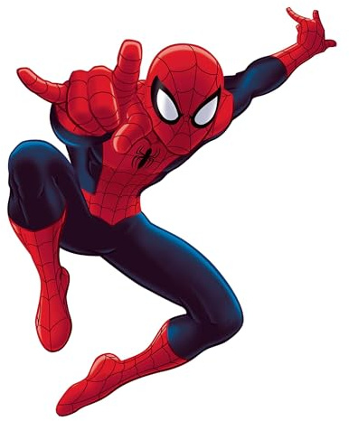 RoomMates Marvel Ultimate Spider-Man Giant Peel and Stick Wall Decals by RoomMates, RMK4831GM, Red, Blue, Yellow