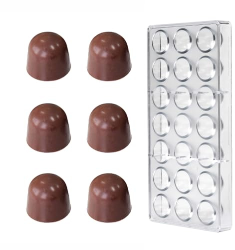 Polycarbonate Chocolate Mold, Sphere Shape, for Chocolate Candy Bonbons, Sweets, 21 Cavities, 12 g/Piece, Baking, Pastry, Tools, Mold 2124B