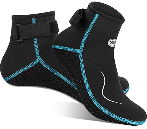 Gimilife Neopren socken, 3MM Neoprensocken Herren Damen, Neoprenschuhe Wassersocken Thermosocken Taucherschuhe für Männer Frauen Zum Tauchen, Schnorcheln, Schwimmen, Surfen, Segeln, Kajakfahren