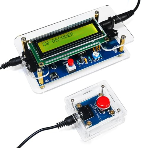 Remingtape DIY CW Trainer Decoder Kit CW Decoder Lettore di codice Morse Display LCD Scheda radio, kit di esercizi di saldatura elettronici