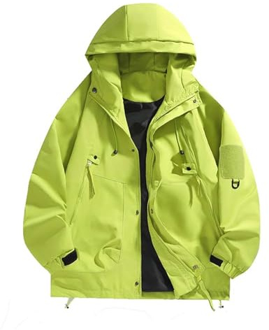 Giubbotto Impermeabile Uomo, Giacca Estiva Uomo, Cappotto Antipioggia Leggero Giacca a Guscio Traspirante E Antivento per Viaggiare Softshell All'aperto Giacca Antivento Giacca da Trekking