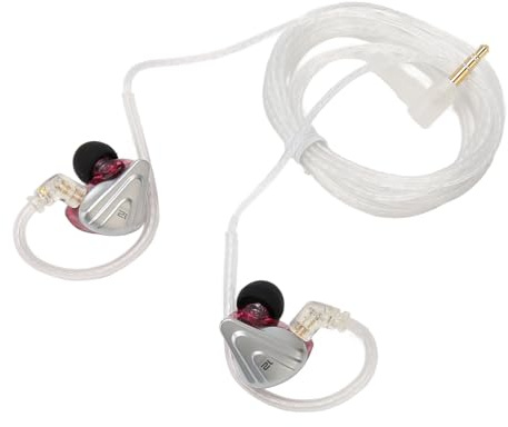 Acouto Auriculares HiFi HiFi Cableados 5BA 1DD 6 Auriculares con Cable del Conductor con Cable Desmontable de 0.75 Mm de 2 Pines para con Wired (Estándar púrpura)