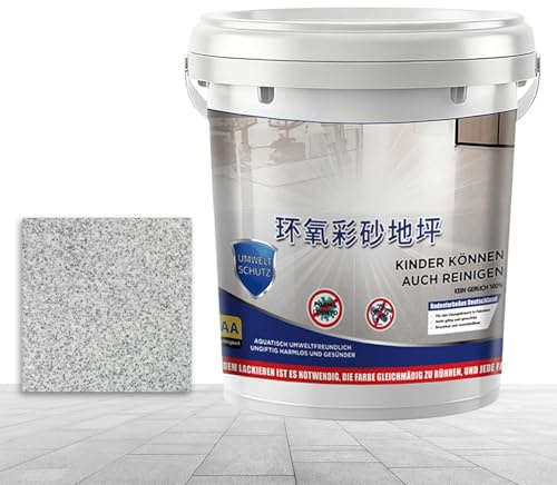 Pintura Epoxi Para Pisos De - Revestimiento Brillante De Secado Rápido, Superficies Autonivelantes, Revestimiento De Pisos Coloreado, Capa Protectora De Concreto Con Alto Brillo | Pintura De Piso