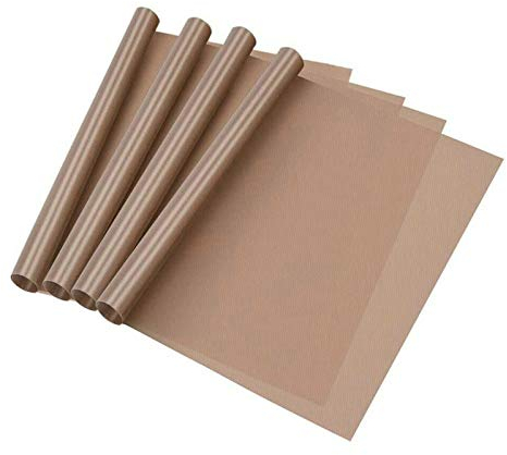 Foglio di teflon Grill Pad riutilizzabile cottura Mat vassoio di carta Pad forno Oilpaper (6PCS 40X60CM)