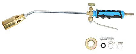 Fafeicy Gas Heat Gun Blow Torch, Electronic Igniter Double Switch Gas Heating Welding Soldering Torch for Industrial Welding, Heating, Cutting, Spraying, Melting Debris