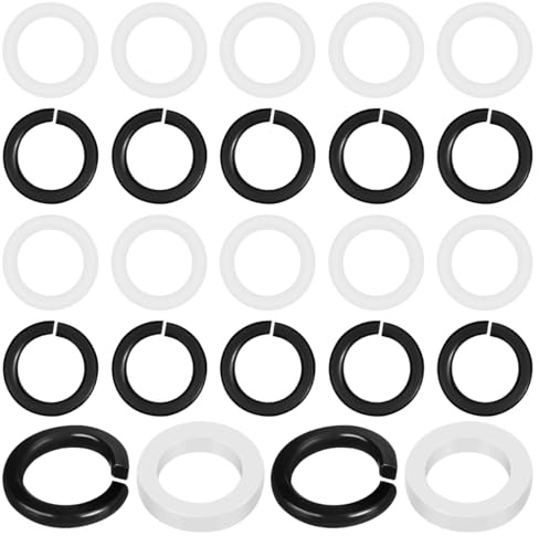 BESTonZON 24 Piezas Accesorios De Guitarra Para Instrumentos Musicales Junta De Dafinador Clavijas De La Guitarra Clásica Ukulele Engranaje Herramienta Metal Plástico Bajo