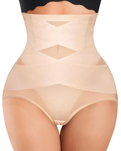 Gotoly Braga Faja Reductora Mujer Invisible Cintura Alta Shapewear Braguitas Moldeadoras Control de Barriga Levanta Glúteos Faja Sin Costuras