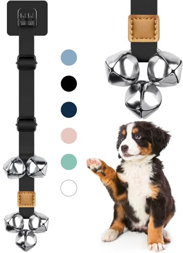COOYOO Dog Doorbells, Adjustable Potty Training Dog Bells, Upgraded for Training Your Puppy The Easy Way, Premium Quality Housetraining Hanging Bell-5 Extra Large Loud 1.5 DoorBells