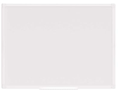 MAUL Whiteboard MAULprimo 45 x 60 cm | Magnettafel inkl. Ablageschale für Marker | Magnethaftend, beschriftbar und trocken abwischbar | Montage in Quer- und Hochformat | Weiß