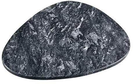 Kesper Bandeja de Servir de mármol, Color Gris, 25 x 25 cm, 38420