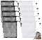 Mesh Drawstring Bags 10 Pcs Set Toy Storage Bags Mesh Bags Small Drawstring Bag Black and White Toy Bags Small Mesh Drawstring Bags for Golf Balls Small Toys Candies Toiletries(14 * 19cm,15 * 20cm)