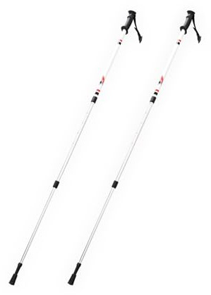 F2 längdskidåkning skidor stavar Vario Pole Tour barn justerbar 60–100 cm vit