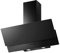 electriQ 90cm Angled Chimney Cooker Hood - Black Glass