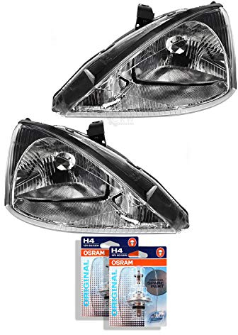 QR-Parts 69588881 Set Scheinwerfer links 1307172 + Scheinwerfer rechts 1307173 + OSRAM H4 CLASSIC 64193CLC (2-Stück)