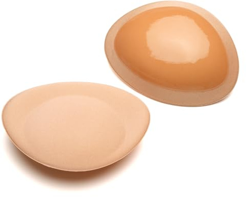 Silikon-BH-Einlagen für Damen, Brustverstärker, Brustpolster, Push-up-Pads, Dekolleté-Verbesserung, Badeanzug-Verbesserung, Größe M, L, Hautschaum, A-M