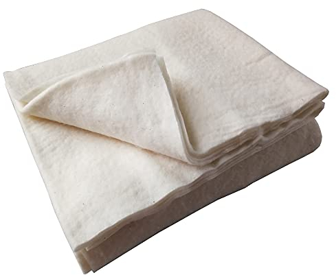 King Quilt Batting zum Quilten, 244 x 274 cm, natürliche Baumwolle, Quiltstoff zum Nähen…