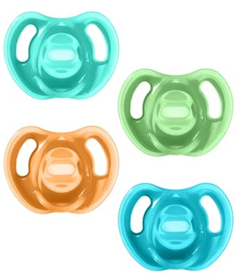 Tommee Tippee Ultra-Light Soothers, 18-36m, 4 Pack, Lightweight Dummy, Symmetrical Teat, BPA-Free Silicone, Orthodontic Design